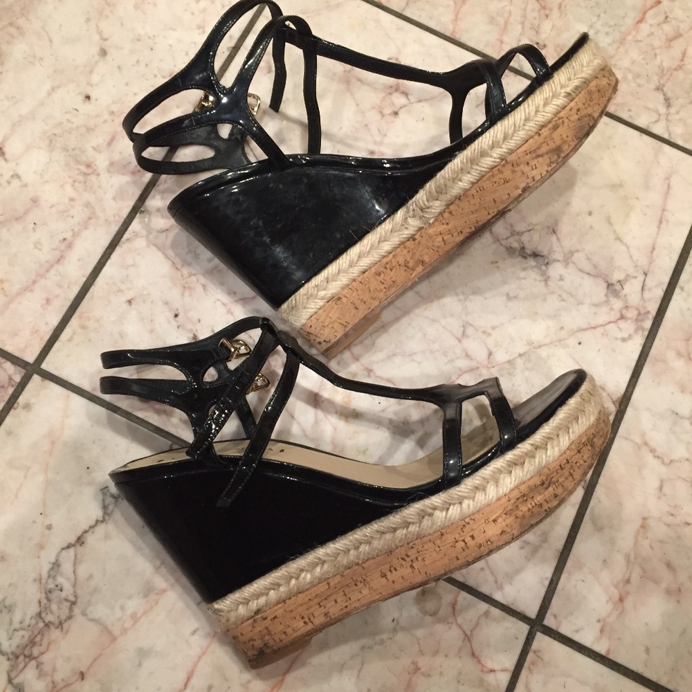 Strappy wedges